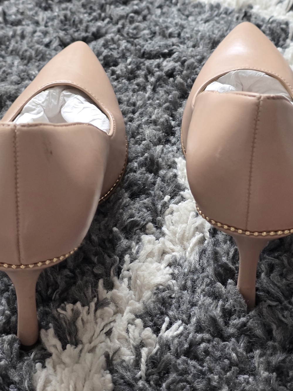 Coach Women's Tan Pointed Toe Pumps in Blush Size 7.5 - Picture 7 of 11